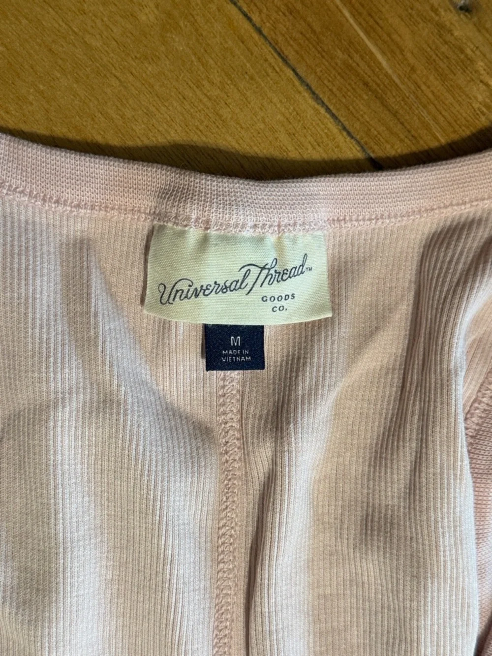 Universal Thread Pink Ribbed Tank Top - Picture 2 of 3